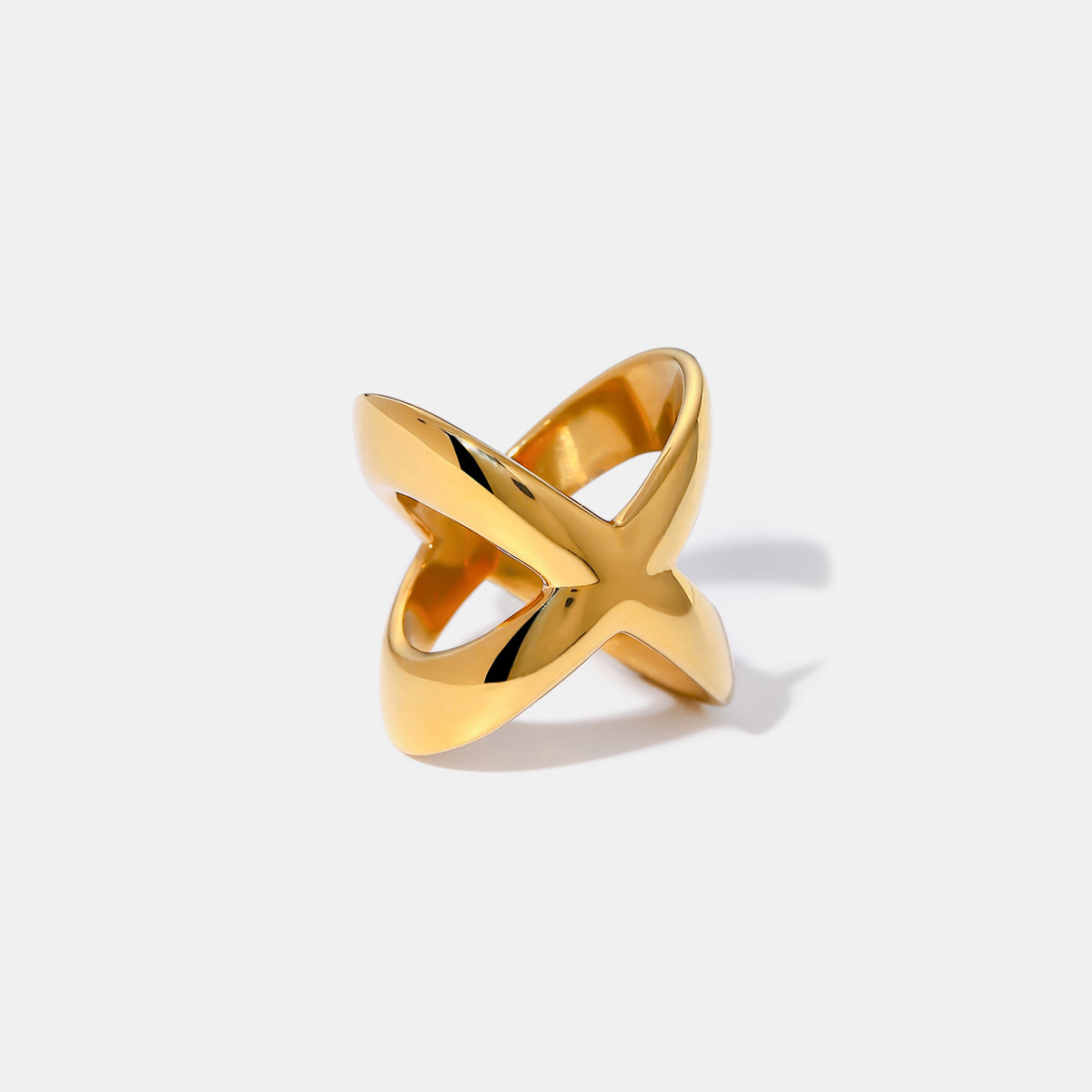 18K  Crisscross Ring