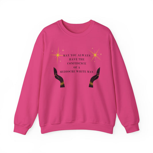 Confidence Of A White Man Unisex Crewneck