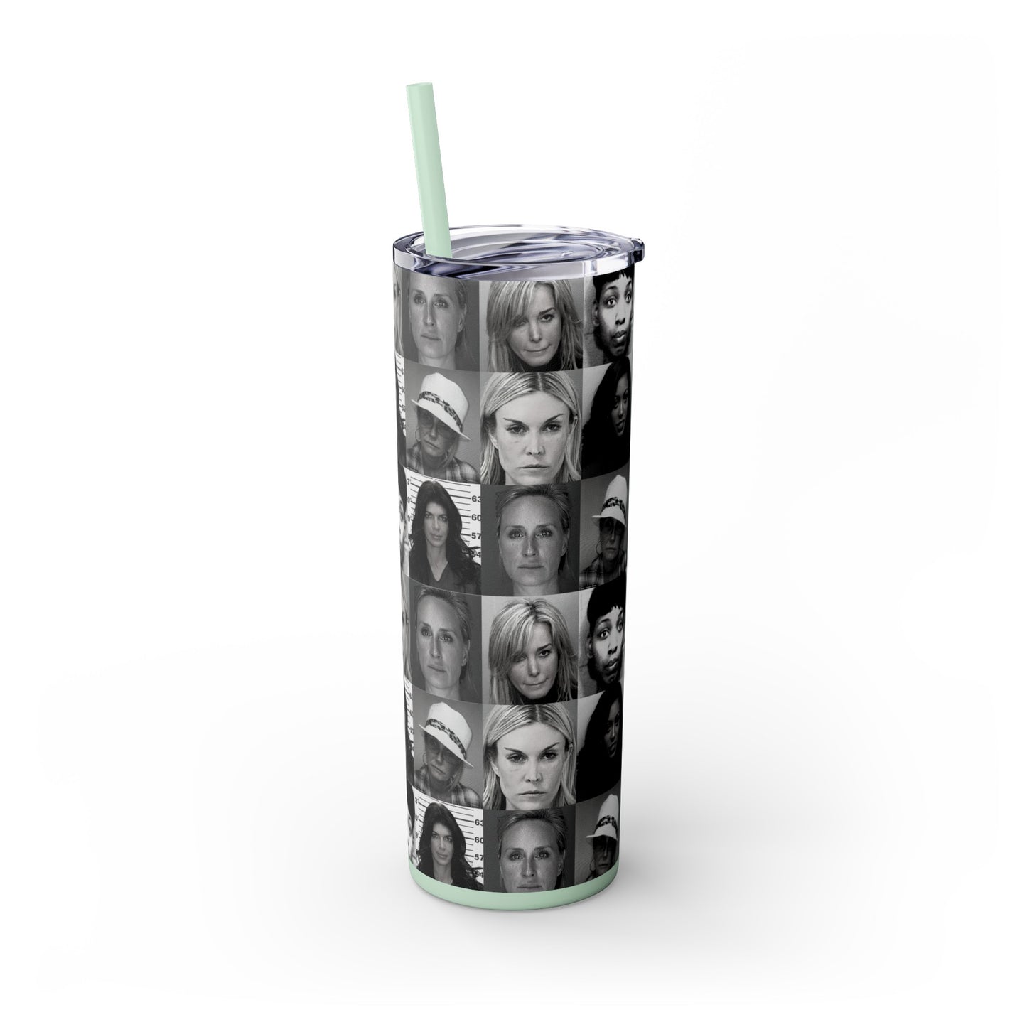 MugShot Skinny Tumbler w/ Straw