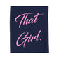 That Girl Velveteen Plush Blanket