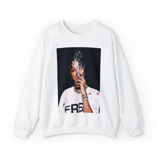 Rihanna Smoking Crewneck Sweatshirt