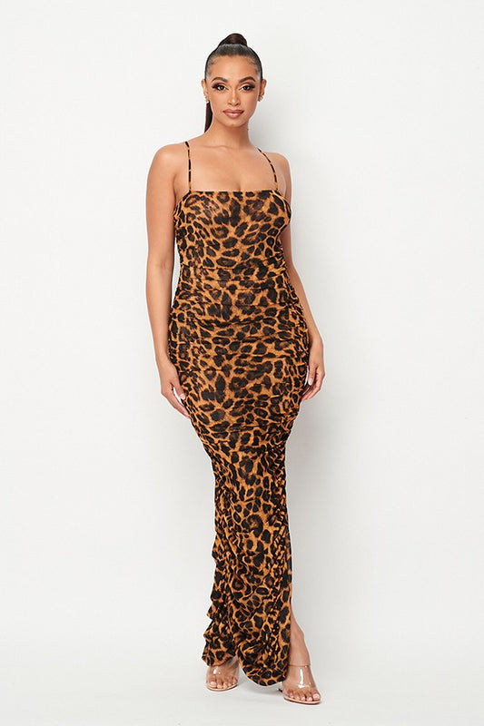 women's maxi dress, women's fashion, leopard dress, maxi dress, women's dress, 2024 maxi dress 