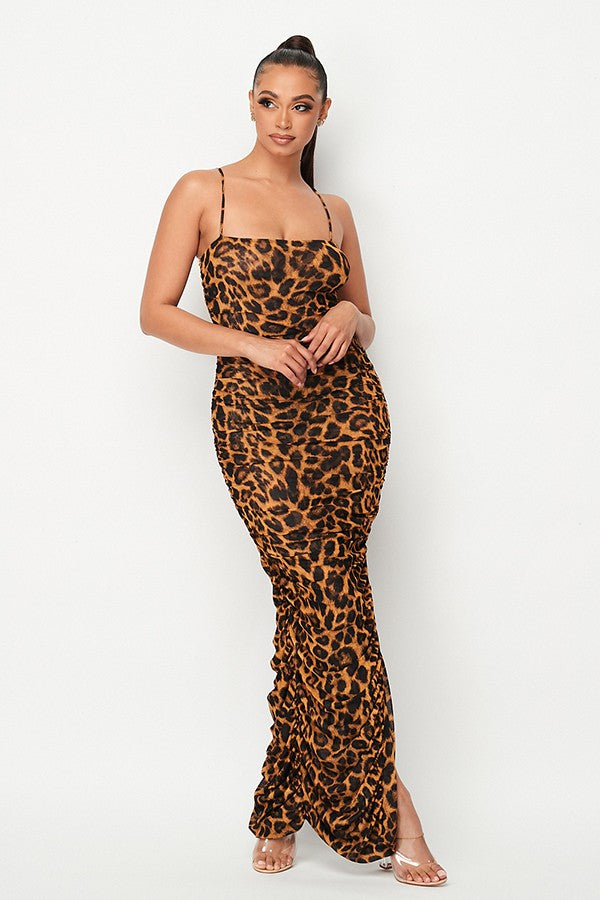 women's maxi dress, women's fashion, leopard dress, maxi dress, women's dress, 2024 maxi dress 