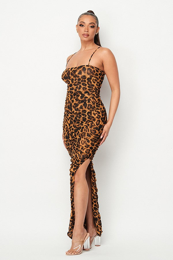 women's maxi dress, women's fashion, leopard dress, maxi dress, women's dress, 2024 maxi dress 