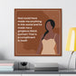 Gorgeous Black Woman Canvas Wraps