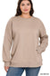 Plus long Sleeve Round Neck Sweatshirt