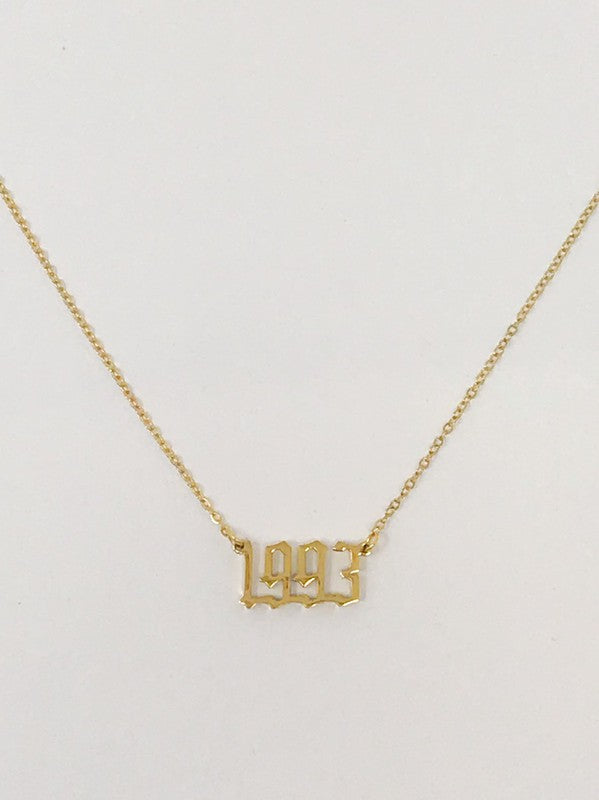 Birth Year Necklace