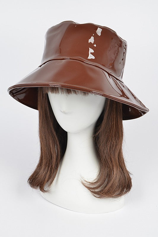 Patent Leather Bucket Hat