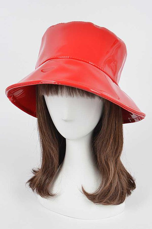 Patent Leather Bucket Hat