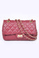 Quilted Turn Lock Convertible Shoulder Bag