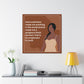 Gorgeous Black Woman Canvas Wraps