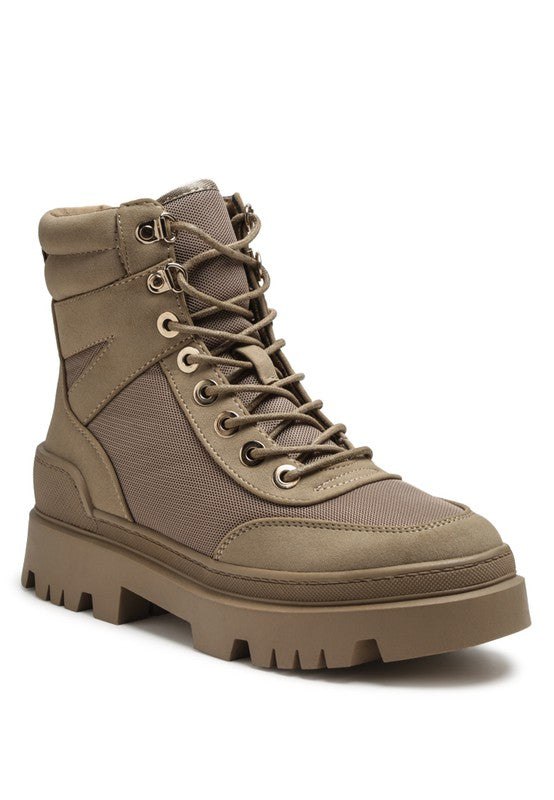 Mood Cushioned Lace-Up Tramper Boots