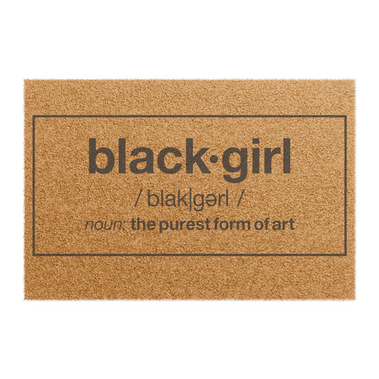 Black Girl DoorMat