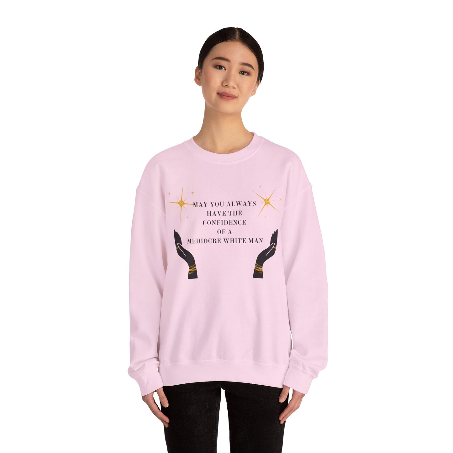 Confidence Of A White Man Unisex Crewneck