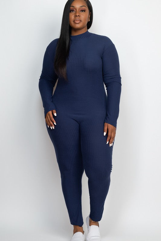 Mock Neck Jumpsuit