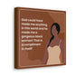 Gorgeous Black Woman Canvas Wraps