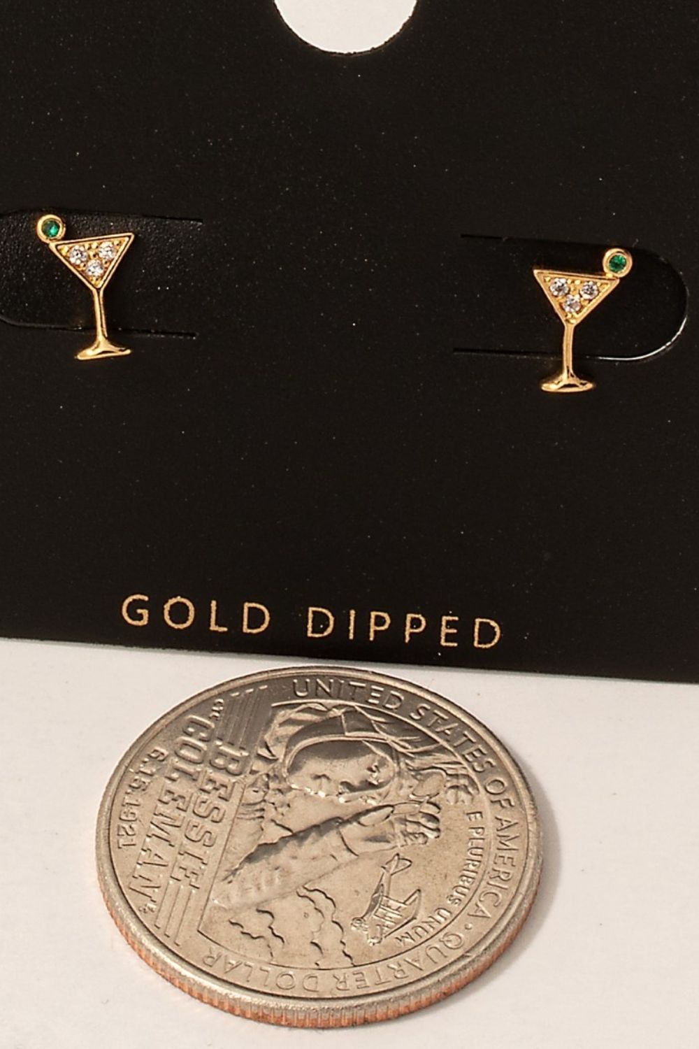 Martini Glass Stud Earrings