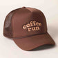 Coffee Run Embroidered Trucker Cap