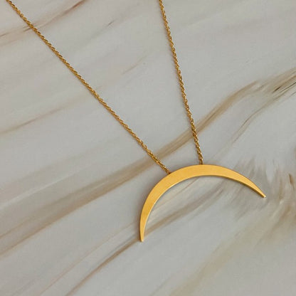 Glam Boho Crescent Necklace