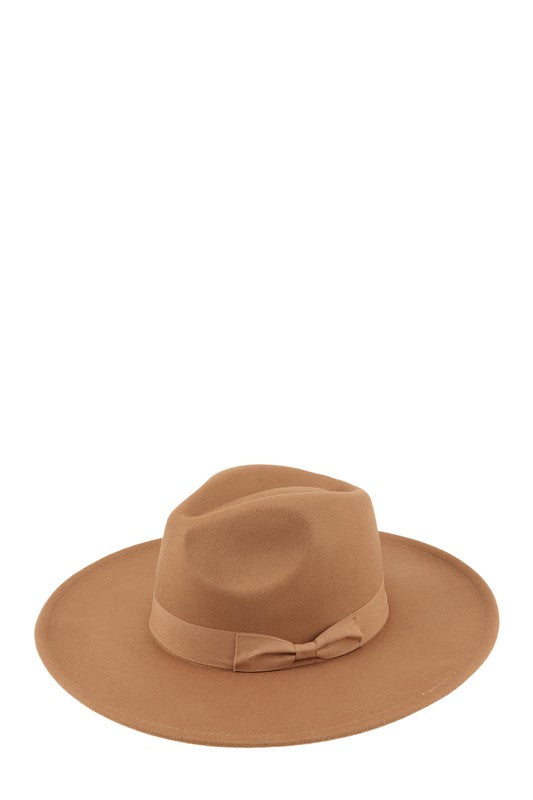 Felt Ribbon Basic Fedora Hat