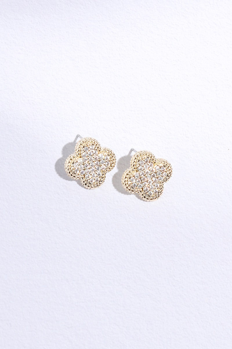 Dreamy Clover Sparkle Earrings