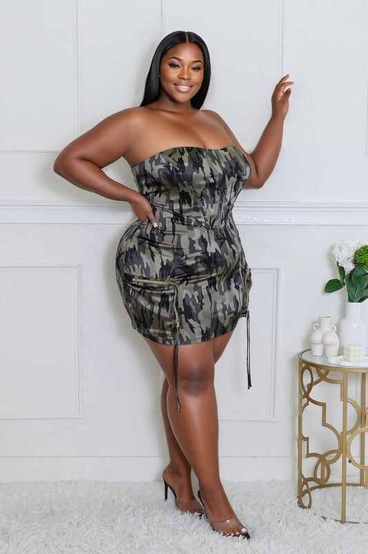 Cute Camo Tube Dress