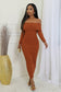 Allure Off-Shoulder Long Sleeve Stretch Dress