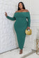 Allure Off-Shoulder Long Sleeve Stretch Dress