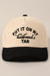 Put It On My Husband's Tab Corduroy Trucker Hat Cap