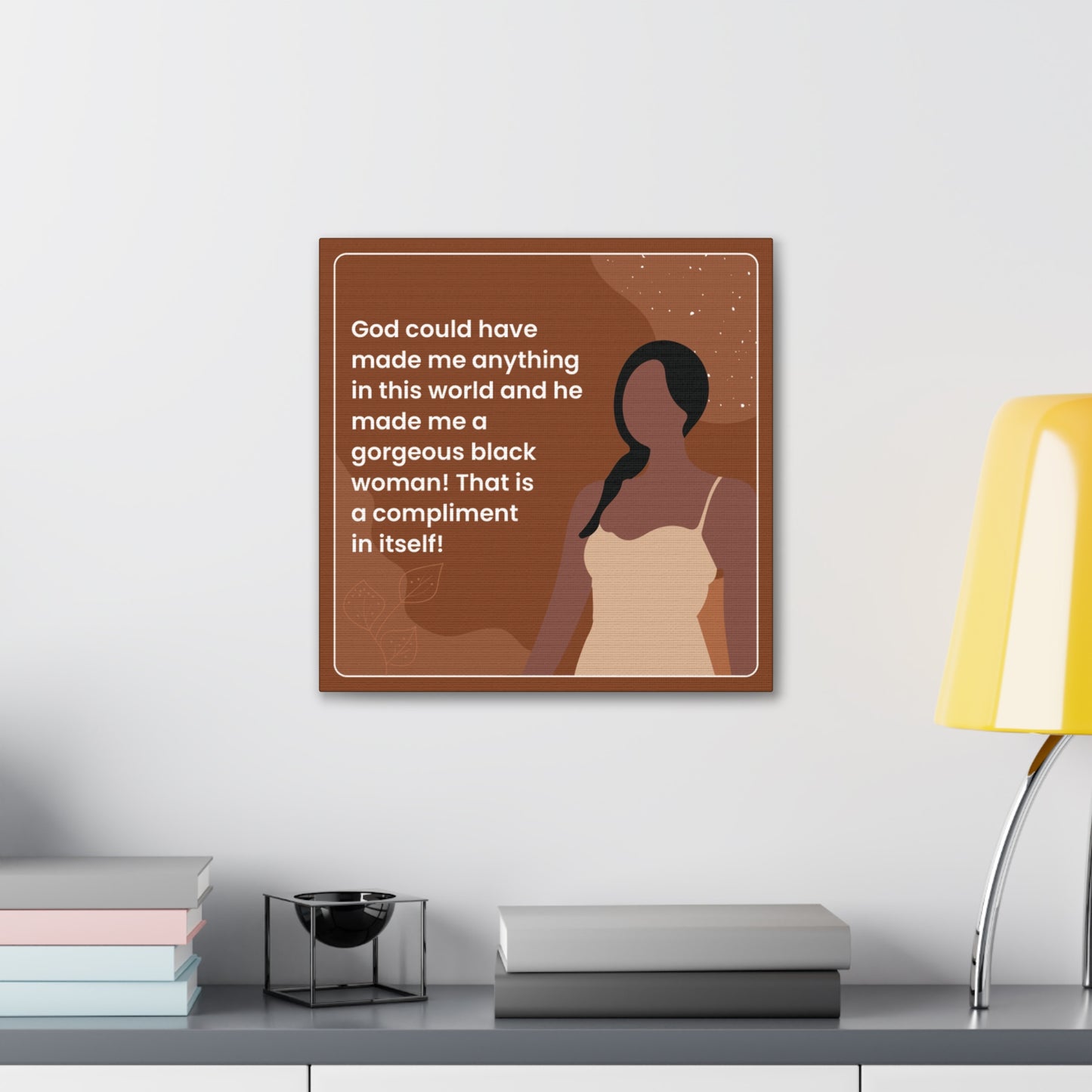 Gorgeous Black Woman Canvas Wraps