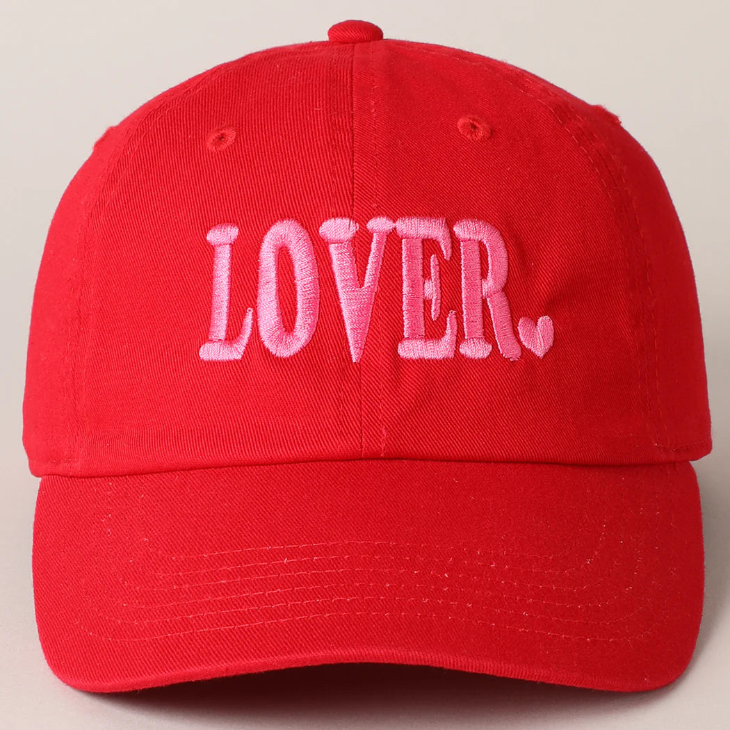 Lover Typography Embroidery Baseball Cap