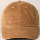 Macchiatos Embroidered Corduroy Hat