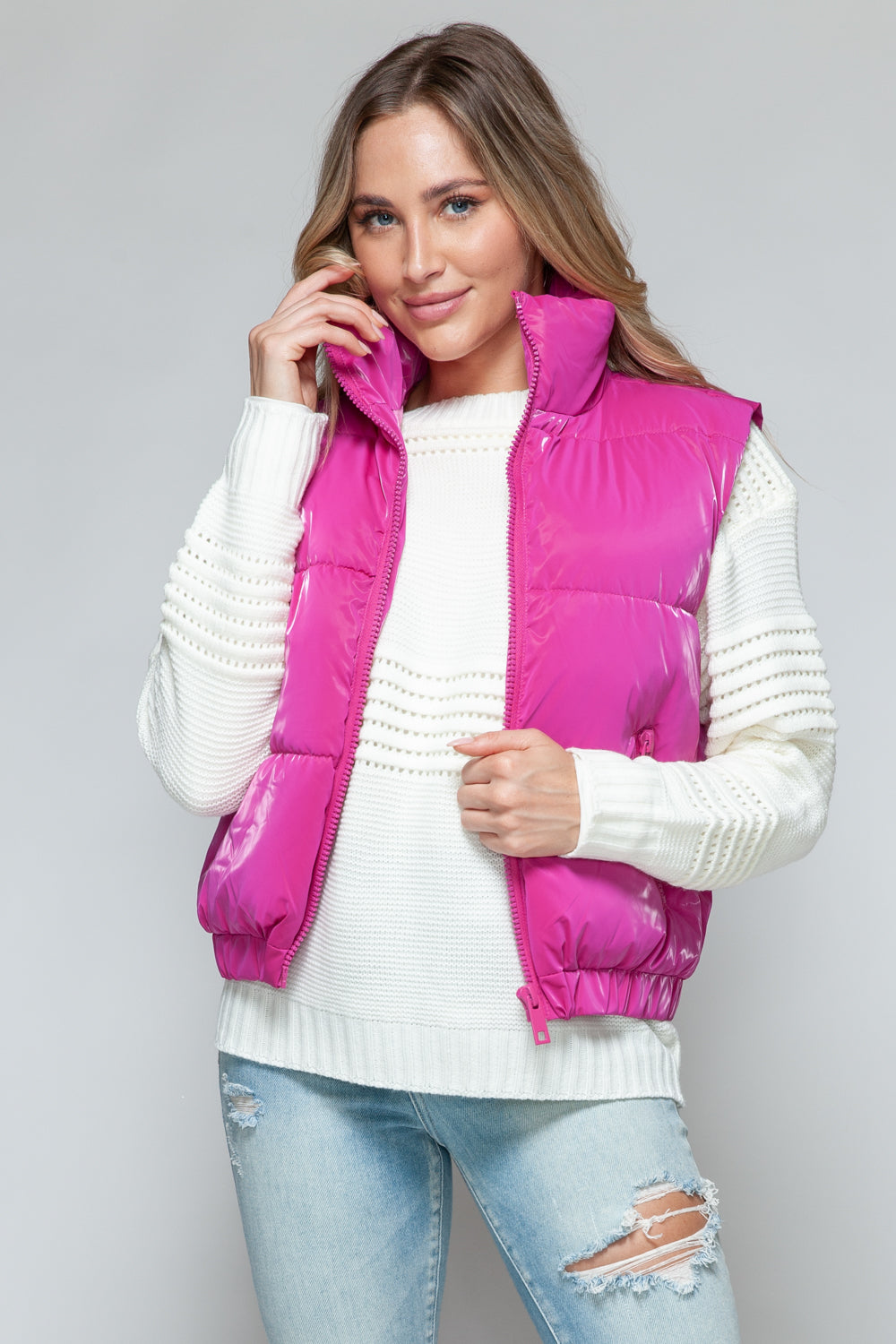 Snobbish Fur Lining Quilted Vest