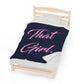 That Girl Velveteen Plush Blanket