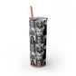 MugShot Skinny Tumbler w/ Straw