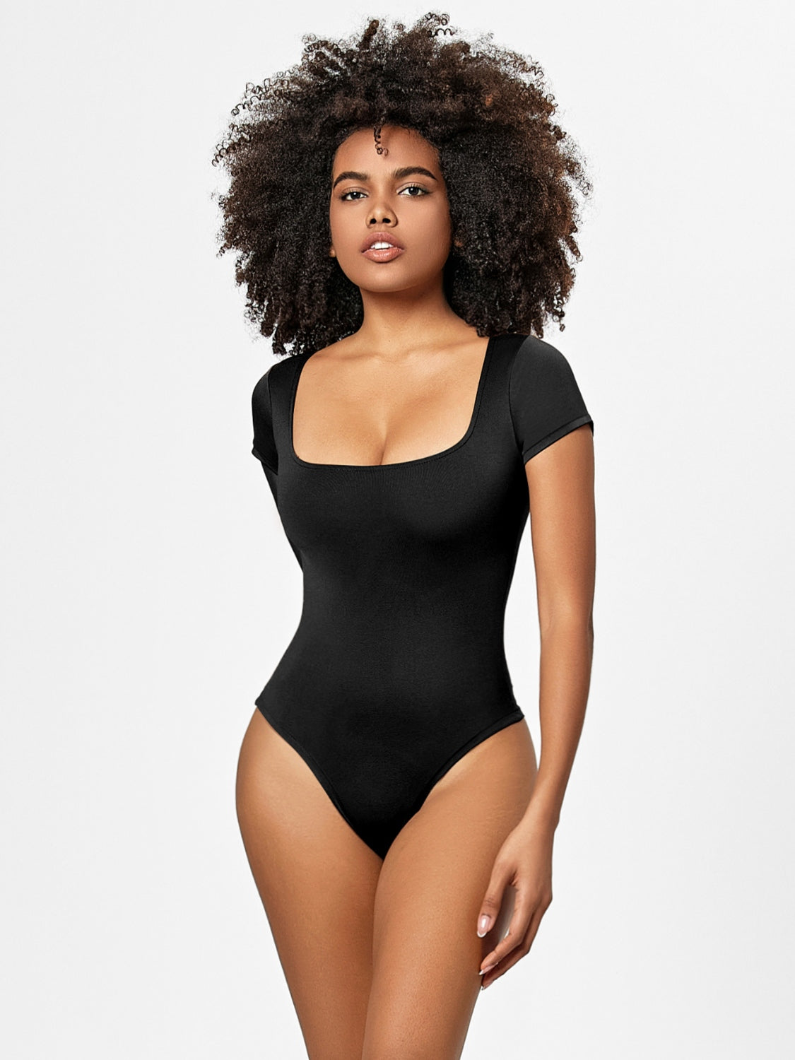 Square Neck Short Sleeve Bodysuit