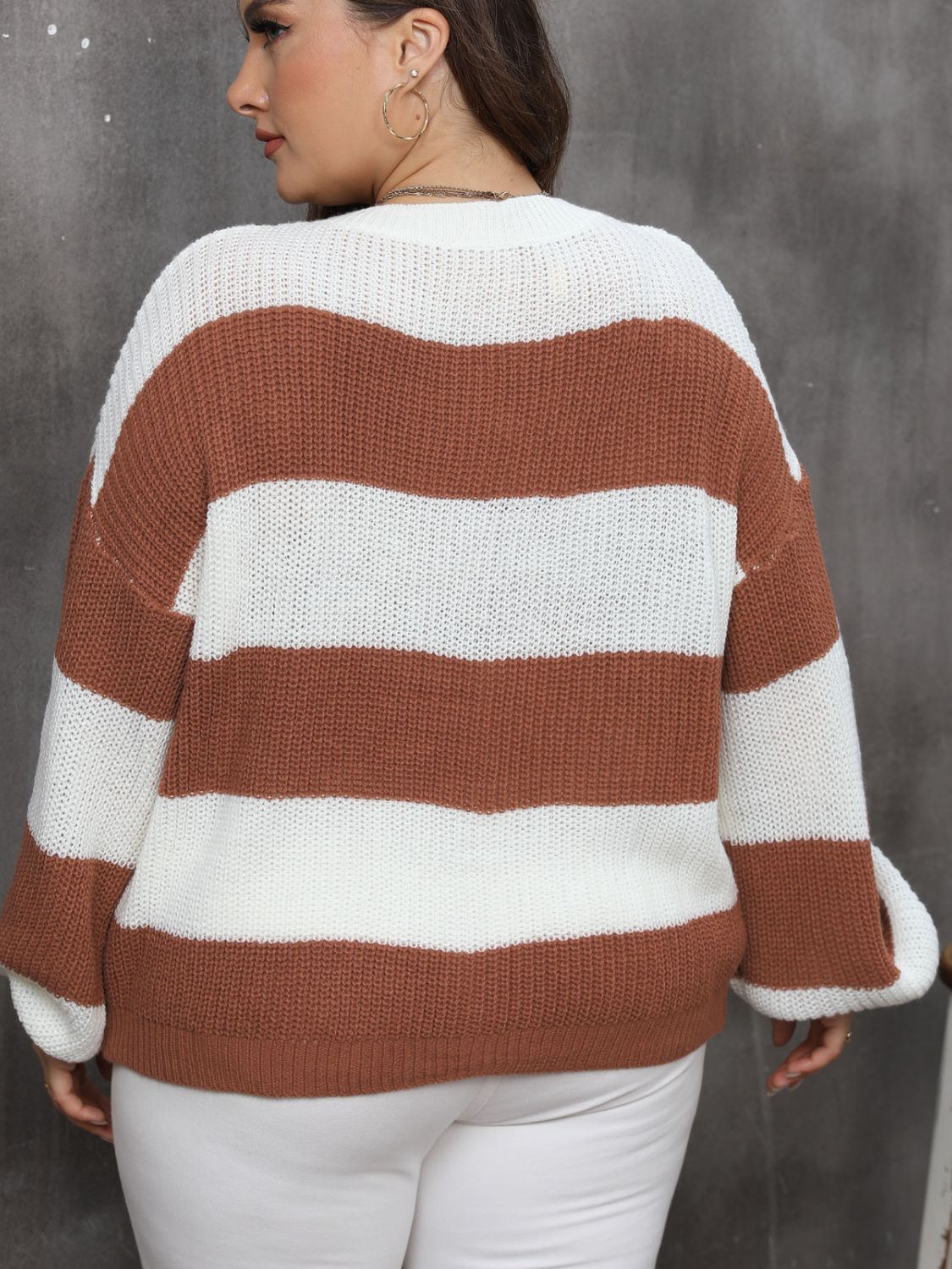 Striped Round Neck Sweater