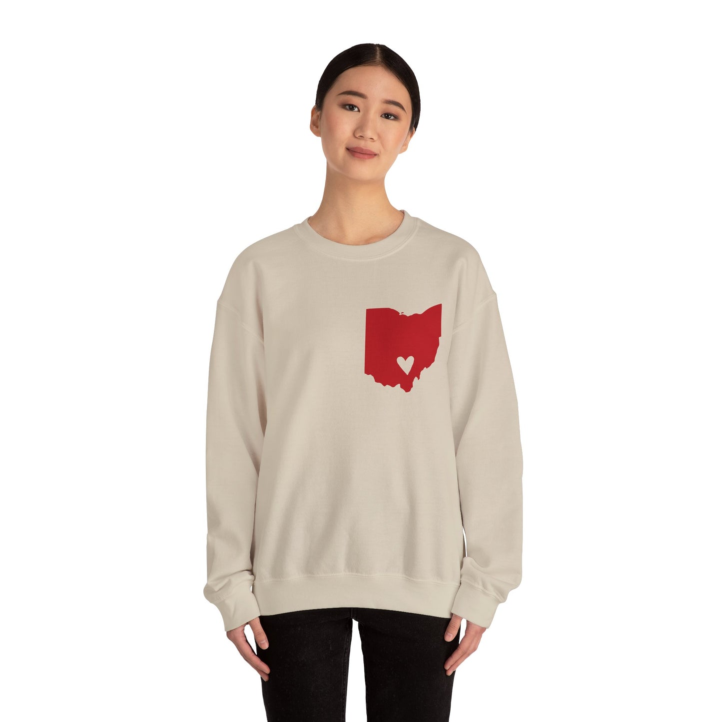 Heart of Ohio Unisex Crewneck Sweatshirt