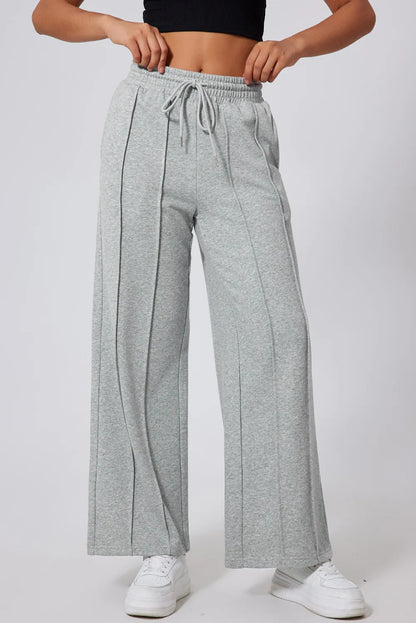 Drawstring Wide Leg Pants