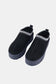 Platform Embroidered Trim Cozy Slip-Ons