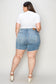 Judy Blue High Waist Raw Hem Denim Shorts