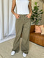 High Rise Garment Dye Wide Leg  Jeans