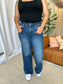 High Rise Tummy Control Wide Leg Jeans