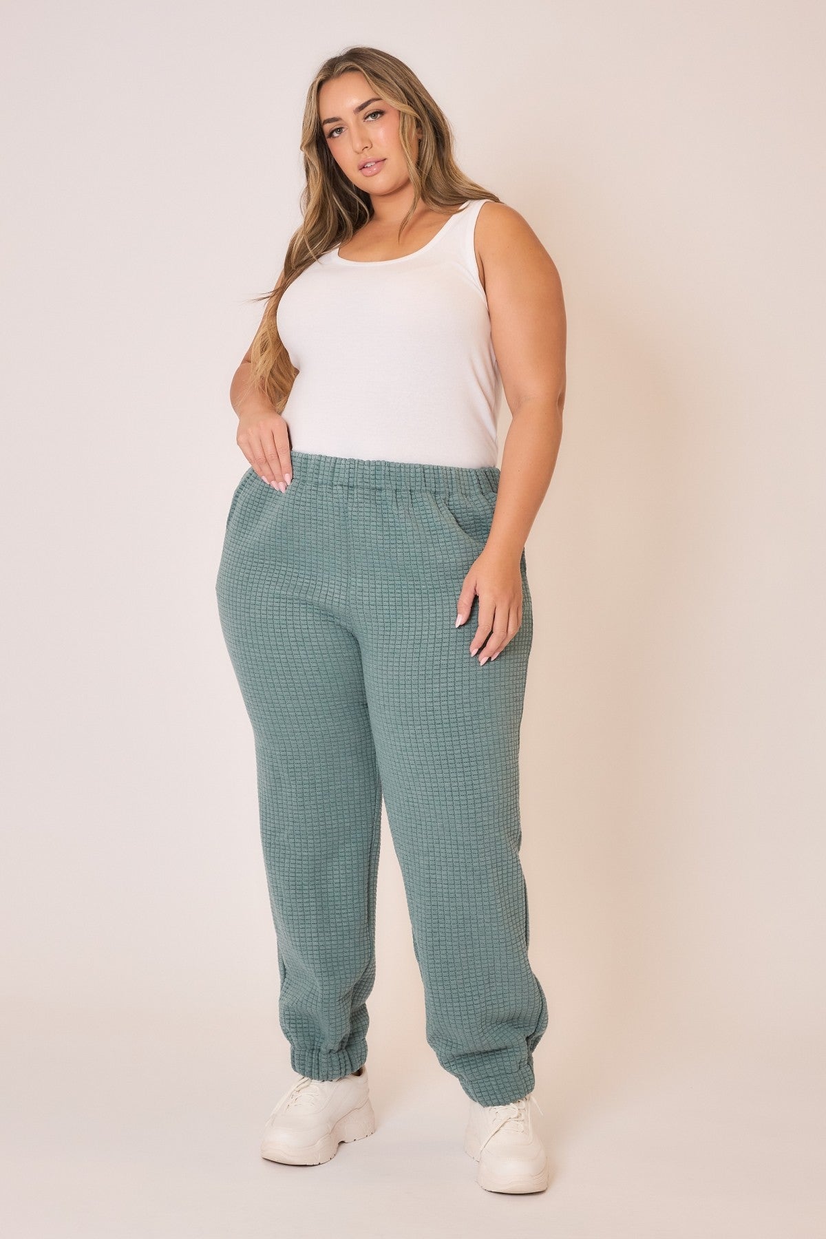 Rise & Relax Waffle Joggers