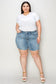 Judy Blue High Waist Raw Hem Denim Shorts