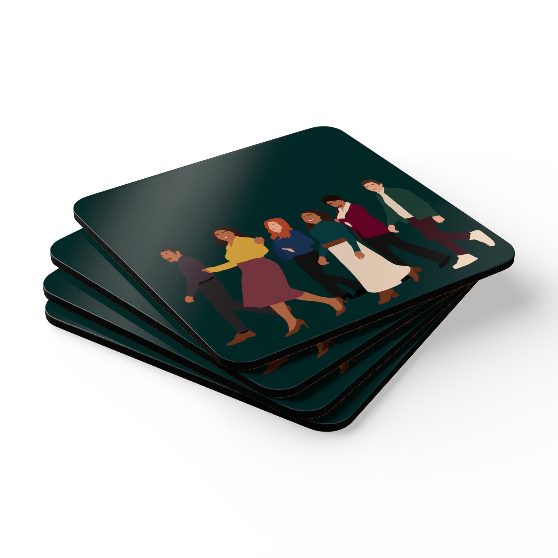 abbott elementary, abbott coaster set, abbott merch, gifts for abbott fan, abbott elementary fans, 