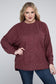 Melange Drop Shoulder Sweater