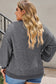 Waffle-Knit Dropped Shoulder Sweater