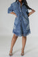 City Chic Denim Shirt Dress