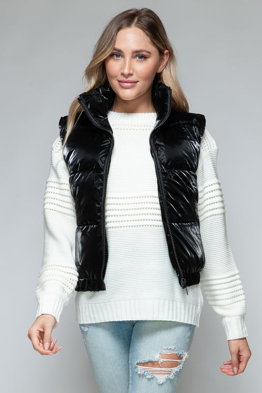 Snobbish Fur Lining Quilted Vest